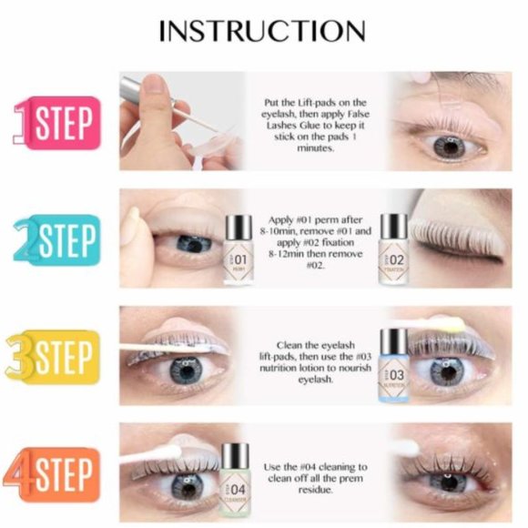 VELAMO Generic Eyelash Perm Professional Lash Lift Semi-Permanent Curling Kit - Picture 4 of 7